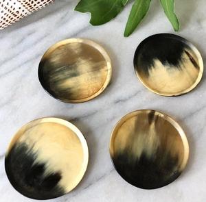 Posavasos de Cuerno de Buey de Excelente Calidad 100%, Posavasos de Lujo Ecológico de Cuerno de Buey, Nuevo Diseño para Uso en el Hogar, Restaurante, Hotel y Oficina - Product Image 3