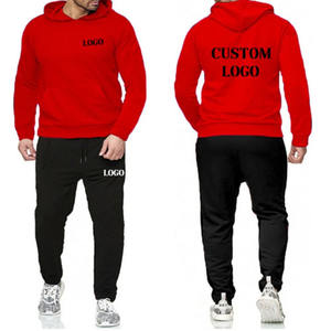 Chándal de fitness de gran tamaño para hombre de alta calidad personalizado 100% chándal de algodón - Product Image 1