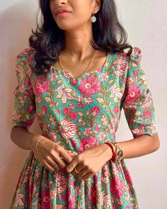 Robe longue d'été en coton à imprimé floral - Product Image 5