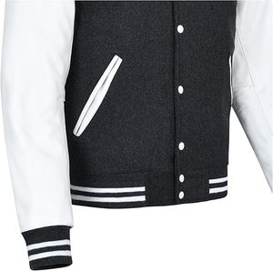 OEM College al por mayor chaquetas en blanco logotipo personalizado liso Letterman Graffiti CollegeBaseballjacket para los hombres - Product Image 4