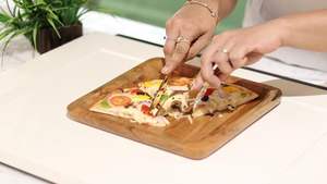 Platos de Madera Ecológicos Ligeros y Naturales para Aperitivos con Logotipo Personalizado, Platos de Servir de Madera Modernos, Lujosos y Sostenibles - Product Image 2