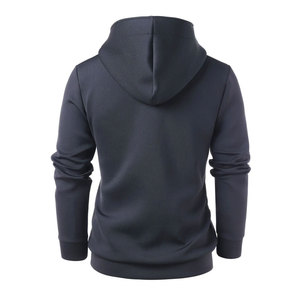 เสื้อฮู้ดลำลองผู้ชาย ปรับแต่งได้ ผ้าฝ้าย 100% ทรงปกติ คุณภาพสูง ผ้าฟลีซ ระบายอากาศ ปลายแขนแบบริบ ผลิตจากวัสดุรักษ์โลก ไม่หดตัว - Product Image 2