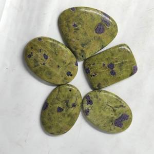 Pierre précieuse d'Atlantisite naturelle, cabochon à dos plat, cristal de guérison, quartz, vente en gros, pierres précieuses en vrac, pierre pour bijoux en fil - Product Image 5