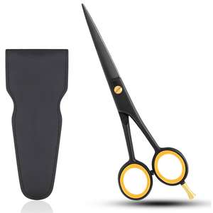 กรรไกรช่างตัดผม supercuts กึ่งมีดโกนขอบสีดำ6" - Product Image 1
