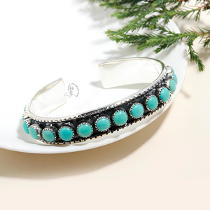 NaturalArizona Bella Durmiente turquesa hecho a mano al por mayor mejor precio joyería 925 brazalete de piedras preciosas de plata esterlina sólida - Product Image 3
