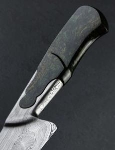 Couteau de Chef en Acier Inoxydable de Haute Qualité, Lame Affûtée, Manche en Bois, Fait Main, Ambidextre, Lame de 8-9,9 pouces pour Utilisation en Cuisine - Parfait - Product Image 3