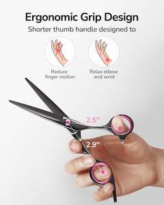 Ciseaux de coiffure professionnels droits et tranchants en acier inoxydable pour droitiers, 6,5 pouces, pour salon de coiffure - Product Image 3