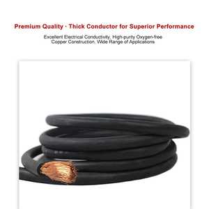 Cable de Soldadura de Cobre Puro Satnwell, Flexible, Resistente a Altas Temperaturas, con Revestimiento de Goma de 16-70 mm para Máquina de Soldar - Product Image 2