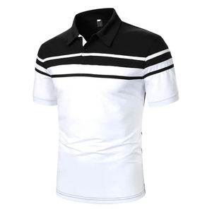 Polo hommes vêtements décontractés polos vente chaude nouveau Design Logo personnalisé couleur unie respirant polos pour hommes respirant - Product Image 1