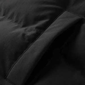 Nouvelle conception, veste longue et fine matelassée pour homme, personnalisable, en tissu toile blanc avec logo sur le devant, collection été, vente en gros - Product Image 6