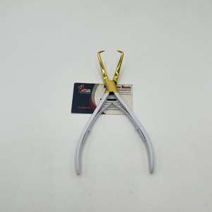 Alicates de Instalación de Microperlas de Oro Blanco de 7 Pulgadas, Acero Inoxidable de Grado Quirúrgico, Profesional, Personalizable, para Extensiones de Cabello - Product Image 6