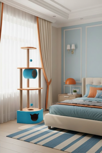 ที่ลับเล็บแมวคุณภาพสูง Amistar Cat Oasis พร้อมอุโมงค์สำหรับแมวทุกสายพันธุ์และทุกขนาด - Product Image 4
