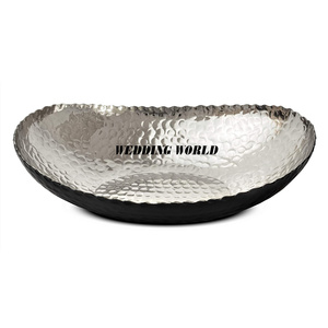 Bol à chocolat martelé argenté et noir, qualité supérieure, fait à la main, bol à bonbons classique, élégant, design, nouveau bol à chocolat - Product Image 1