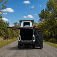 Tente de toit rigide à ouverture rapide pour pick-up, double couche, pour camping tout-terrain 4x4