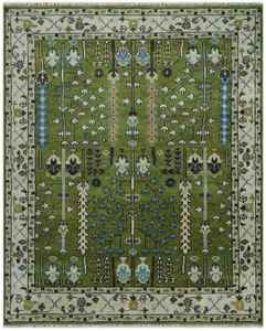 พรมถักปมขนสัตว์งานทำมือคุณภาพสูงใหม่ผ้าปูสำหรับห้องนั่งเล่นและห้องนอน - Product Image 6