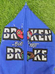 Full Zipper Hoodie High Quality Cotton C0ttonMen's Patch <b>Work</b> <b>Hoodies</b> Custom Printing Full Zip up Fleece Heavyweight Hoodie - Product Image 3