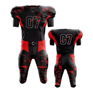 Maillot de football américain tendance, nouveau style, personnalisé, avec nom et numéro de l'équipe, uniforme de football américain - Product Image 1