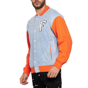 Varsity vestes hommes 2024 nouveautés Baseball manteau hommes mode varsity veste poche rue veste pour hommes - Product Image 3