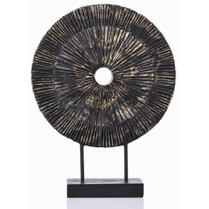 Escultura atractiva de aspecto llamativo con revestimiento en polvo de Color negro hecho de Metal resistente para la decoración del hogar y el Hotel DE LA India - Product Image 1