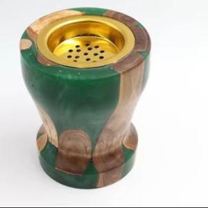 Support à Bakhoor artisanal indien en résine époxy, écologique, fait main, durable, décor religieux - Product Image 1