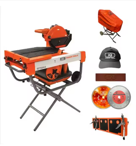 IQ-TS244-OPK Sierra para Mampostería de Corte en Seco de 2000W y 254mm (10") con Mesa de Extensión y Accesorio para Aspiradora - Product Image 1