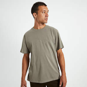 เสื้อยืดโอเวอร์ไซส์ธรรมดาพิมพ์โลโก้กำหนดเองคุณภาพระดับพรีเมี่ยมผลิตจากผ้าฝ้าย100% - Product Image 3