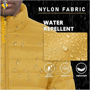Chaqueta acolchada ligera y cálida para hombre, ropa de abrigo acolchada con cremallera transpirable para exteriores, lista para enviar - Product Image 6