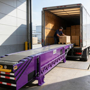 Flexibele transportbandapparatuur voor het laden van vrachtwagens aan de laadkant en het verzenden van goederen in magazijnen, telescopische bandtransportband - Product Image 2