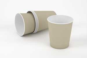 Gobelets en papier kraft jetables personnalisés de 7oz 8oz 10oz 12oz/blanc tasses à café à paroi unique doublées de PE/PLA pour boissons chaudes et froides - Product Image 2