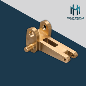 Durable Brass Linkage <b>Bracket</b> VMC Machined Precision Connector Arm with Threaded Mounting Points for Machinery and OEM Assembly - Product Image 4