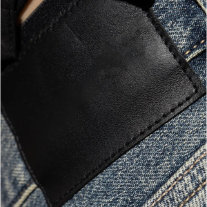 Shorts en jean décontractés pour hommes, jambes droites et amples, shorts courts délavés de style estival, shorts en jean pour hommes OEM - Product Image 5