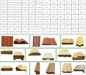 ZICAR Placas decorativas Heavy Duty 4 Side Planer Moulder Carpintería Espesor Alta velocidad Cuatro lados Máquina de cepillado de madera - Product Image 5