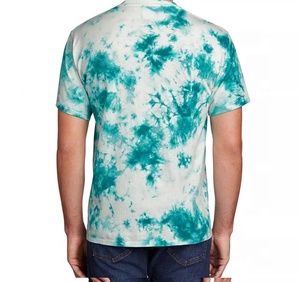 เสื้อยืดแขนสั้นมัดย้อมสำหรับผู้ชายเสื้อยืดคอตตอน unisex ออกแบบได้ตามที่ต้องการ - Product Image 2