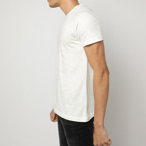 Camiseta Personalizada para Hombre de Alta Calidad, Transpirable, de Fibra de Bambú y Algodón Terry, Manga Corta, Cuello Redondo, Talla Grande - Product Image 2