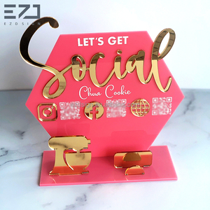 Ezd Tùy Chỉnh Bàn Top Đăng Miễn Phí Đứng Bảng Dấu Hiệu Thương Hiệu Logo Hiển Thị Dấu Hiệu Quảng Cáo Truy Cập Hiển Thị Logo Acrylic Thư Đăng - Product Image 4