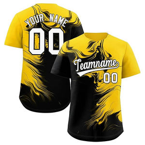 Camiseta de Béisbol Sublimada Personalizada para Hombre y Mujer, Moda, Media Manga, Cuello en V, Ropa de Softbol, 100% Poliéster, Secado Rápido, Transpirable - Product Image 6