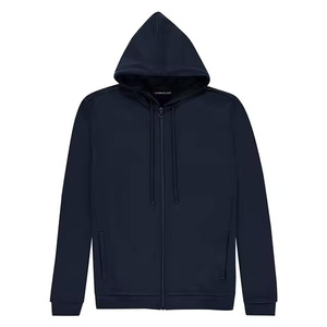 Sudadera con capucha y cremallera Unisex de gran tamaño para hombre, ropa de calle de lujo personalizada, 100% algodón de alta calidad, forro polar grueso, cremallera cuadrada para invierno - Product Image 2