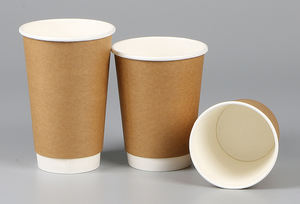 Taza de papel biodegradable de doble pared, vaso de papel de plástico personalizado de volumen y Color, hecho en Vietnam para la exportación - Product Image 6