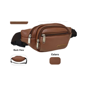 Stylish Modern Vintage Large Capacity <b>Leather</b> Belt Pouch Open Closure Waist <b>Bag</b> for Travel Work Everyday <b>Laptop</b> Backpacks - Product Image 1
