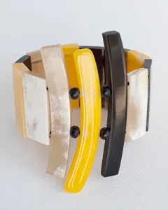 มาใหม่สร้อยข้อมือกระดูกฮอร์นธรรมชาติขนาดตามต้องการสำหรับผู้หญิงเครื่องประดับแฟชั่นจากอินเดียอาเกต - Product Image 3