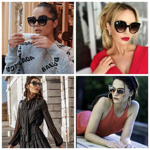 Gafas de Sol Extra Grandes para Hombre y Mujer, Montura de Ojo de Gato a la Moda en Naranja, Verde, Amarillo, Morado, Rojo, Lentes Polarizadas con Degradado, Ligeras - Product Image 5