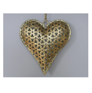 Coeur suspendu élégant en fer de Noël Design moderne en forme de coeur suspendu Idéal pour la maison Décoration de villa Décoration d'hôtel Décoratif - Product Image 5