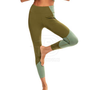 Mallas deportivas para mujer Diseño personalizado con cierre de cintura elástica Spandex/Pantalones de poliéster - Product Image 5