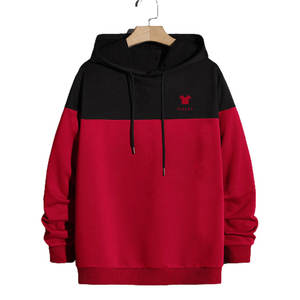 Survêtement décontracté 100% coton grande taille pour hommes, ensemble veste à capuche et pantalon respirants avec motif solide pour l'hiver, vente en gros - Product Image 3