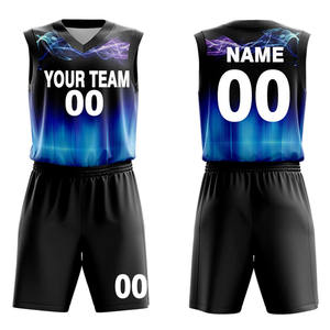 Uniformes de baloncesto de diseño personalizado, novedad en Jersey de baloncesto de poliéster de entrenamiento profesional de alta calidad - Product Image 1