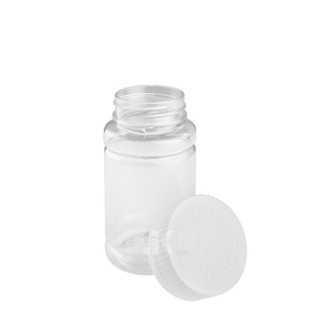 Botella redonda de PET de 100ml de alta calidad con tapa CR, soluciones coloridas OEM/ODM, botellas de plástico M0272 - Product Image 1