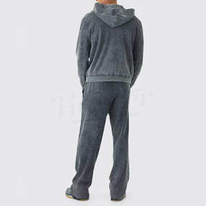 Pantalones Casuales de Hombre, de Algodón, de Pierna Recta, con Bolsillos, Cintura Elástica, Ligeros, de Cintura Media, con Parches - Product Image 5