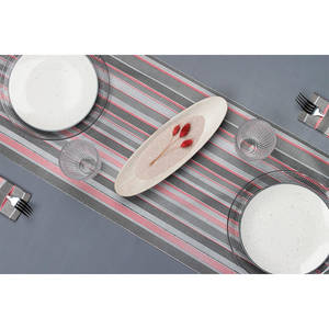 Rotolo di Tovaglia Rossa Linde Print 0,40x48m, Tessuto Morbido Asciutto, B2B - Product Image 2