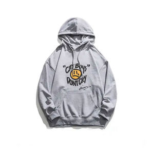 Vente chaude Sweat à capuche à manches longues en coton 100% imprimé en relief lourd 2025 pour hommes Vêtement de rue tendance avec poche - Product Image 6