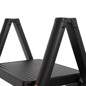 KSEIBI ESCALERA PLEGABLE DE ACERO INDUSTRIAL DE ALTA CALIDAD/NEGRO 3 ESCALONES - Product Image 2